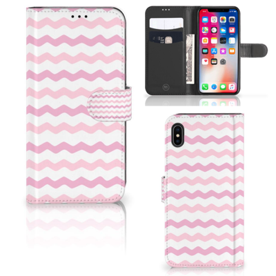 Apple iPhone Xs Max | Telefoon Hoesje | Waves Roze