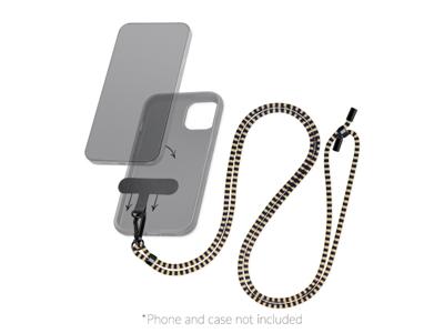 Mobilize Mobilize Nylon Lanyard Blue/Beige
