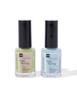 HEMA Long lasting nagellak set blauw groen 2-delig