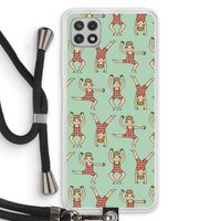 Gymboys: Samsung Galaxy A22 4G Transparant Hoesje met koord