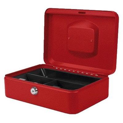 Geldkist Pavo 250x180x90mm rood