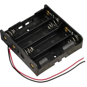 TRU COMPONENTS TC-13220716 Batterijhouder 4 18650 Kabel (l x b x h) 76 x 79 x 21 mm