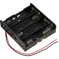 TRU COMPONENTS TC-13220716 Batterijhouder 4 18650 Kabel (l x b x h) 76 x 79 x 21 mm