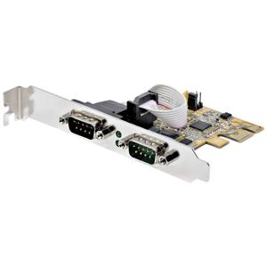 StarTech.com 2-Port PCI Express 2 poorten Seriële interfacekaart RS232 PCIe x1