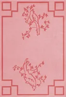 Layered - Vloerkleed Chinoiserie Wool Rug Scarlet Pink -