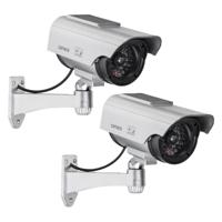 Dummy camera - 2x - met solar - realistisch design - IP44 - inclusief bevestiging