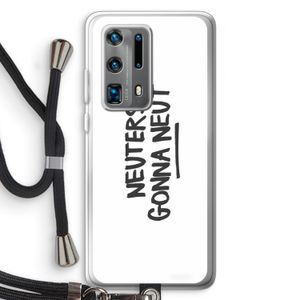 Neuters: Huawei P40 Pro Plus Transparant Hoesje met koord