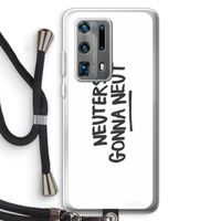 Neuters: Huawei P40 Pro Plus Transparant Hoesje met koord