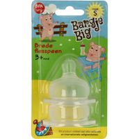 Bargje Big Silicone speen brede fles maat S (2 st) Bargje Big Silicone speen brede fles maat S (2 st)