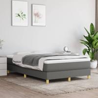 Bedframe zonder matras 120x200 cm stof donkergrijs