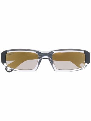 Jacquemus lunettes de soleil Saltu à monture rectangulaire - Noir