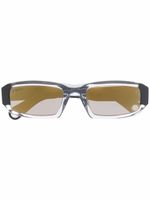 Jacquemus lunettes de soleil Saltu à monture rectangulaire - Noir