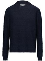 Maison Margiela pull Nostalgic en maille texturée - Bleu