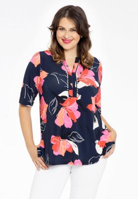 Yoek Tuniek A-lijn parels LILY | Blauw | Maat 54/56