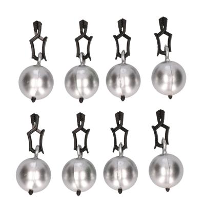 Tafelkleedgewichtjes - 8x stuks - zilver - 3,5 cm