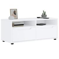 Tv-meubel VISNES 100x40x38 cm bewerkt hout wit