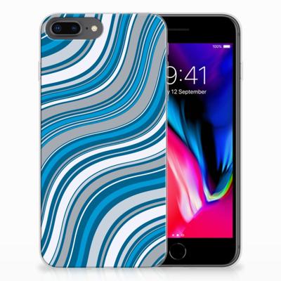 Apple iPhone 7 Plus | 8 Plus | TPU bumper | Waves Blue