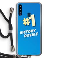 Victory Royale: Samsung Galaxy A20s Transparant Hoesje met koord