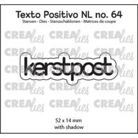 Crealies • texto positivo snijmallen kerstpost