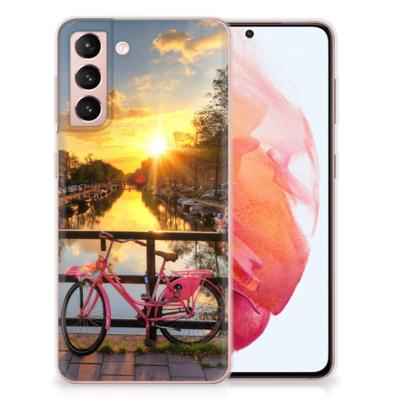 Samsung Galaxy S21 | Silliconen Back Cover | Amsterdamse Grachten
