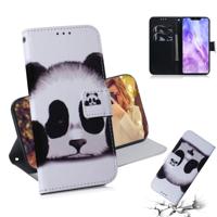 Panda patroon gekleurde tekening horizontale Flip lederen case voor Huawei Nova 3 met houder & card slots & portemonnee