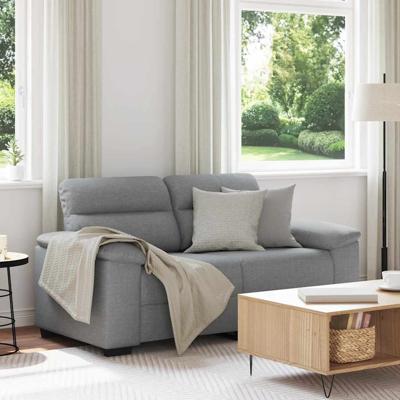 2-zitsbank 120 cm stof lichtgrijs