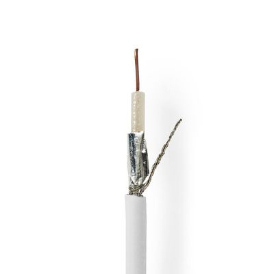 Nedis Coaxkabel op Haspel | KOKA 799 | ECA | 100 m | Wit | 1 stuks - CSBR4015WT1000 CSBR4015WT1000
