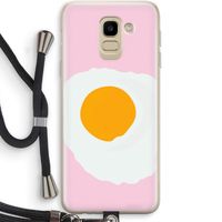 Sunny side up: Samsung Galaxy J6 (2018) Transparant Hoesje met koord