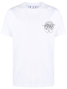 Off-White t-shirt en coton à imprimé Arrow - Blanc