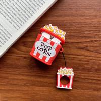 Draadloze koptelefoon schokbestendig chips popcorn silicone beschermende case voor Apple AirPods 1/2 (popcorn)