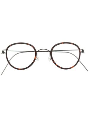 Lindberg lunettes de vue à monture ronde - Noir