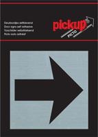 Route Alu Picto 80 x 80 mm Sticker pijl rechts - Pickup