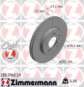 Remschijf Coat Z 280316020