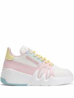 Giuseppe Zanotti baskets mi-montantes Talon colour block - Blanc