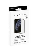 Vivanco Screenprotector (glas) Apple iPhone 12, Apple iPhone 12 1 stuk(s) SPGLASWIPH12M/PFS_BK - thumbnail