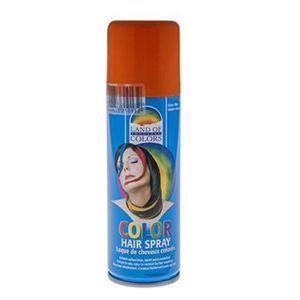 Carnaval verkleed haar verf/spray oranje 111 ml - Verkleedhaarkleuring