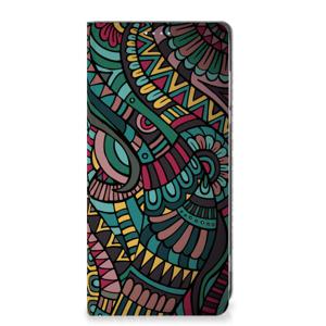 Motorola Moto G84 Hoesje met Magneet Aztec