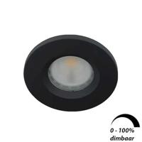 Camilla LED spot GU10 6Watt rond ZWART IP65 dimbaar