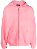 Mainless veste à effet usé - Rose