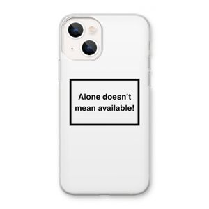 Alone: iPhone 13 mini Transparant Hoesje