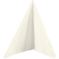 40x Creme witte servetten van papier 33 x 33 cm