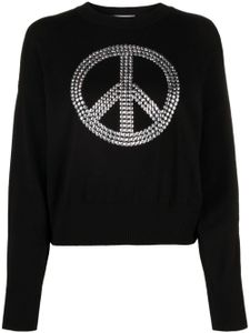 MOSCHINO JEANS pull en coton à imprimé - Noir