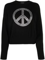 MOSCHINO JEANS peace-sign cotton jumper - Noir - thumbnail