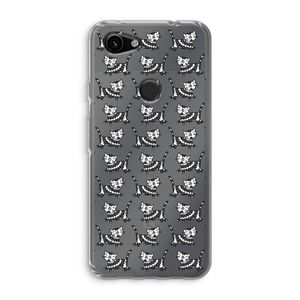 Zwarte poes: Google Pixel 3a Transparant Hoesje