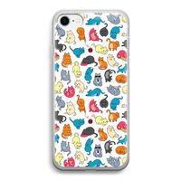 Kleurrijke katten: iPhone SE 2020 Transparant Hoesje