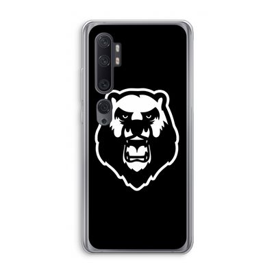 Angry Bear (black): Xiaomi Mi Note 10 Pro Transparant Hoesje