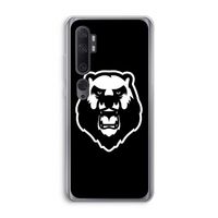 Angry Bear (black): Xiaomi Mi Note 10 Pro Transparant Hoesje Angry Bear (black): Xiaomi Mi Note 10 Pro Transparant Hoesje