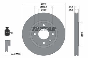 Remschijf 92078603