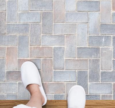 Hydraulische tegels vinyl vloerkleed Puur steentegeleffect Hydraulische tegels vinyl vloerkleed Puur steentegeleffect