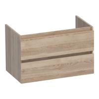Brauer Joy - Onderkast - 80 cm - met 2 Softclose Lades Greeploos en 1 Sifon Uitsparing - Sunlit